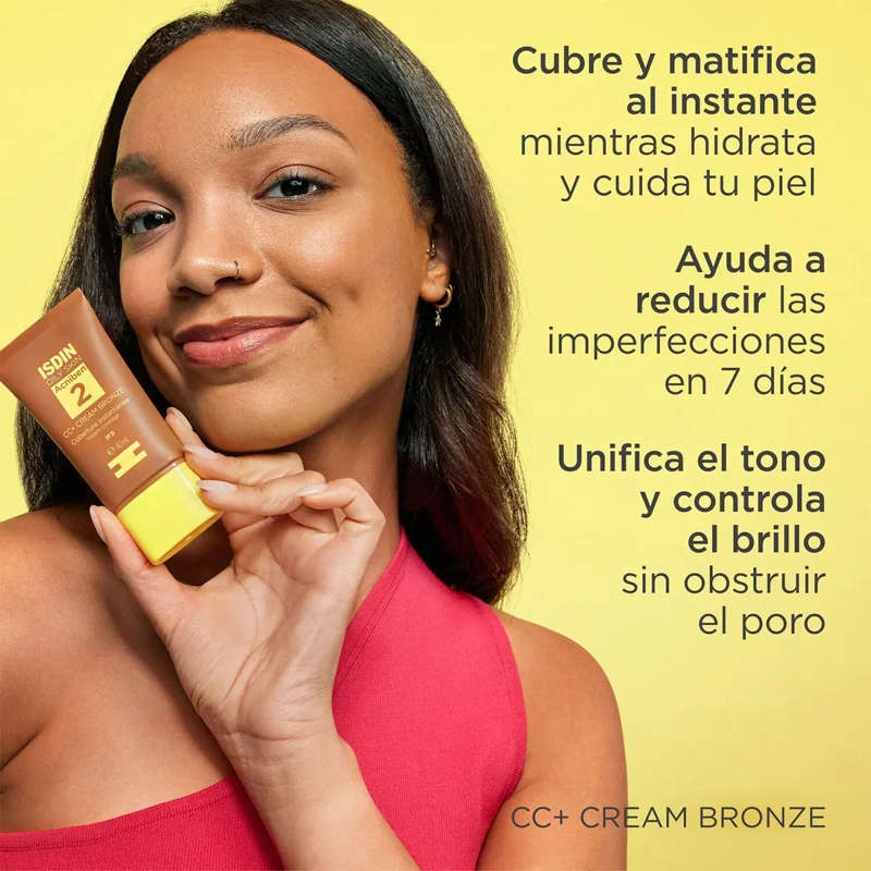 CREMA ANTIACNÉ ISDIN ACNIBEN CC+ CREAM BRONZE SPF30 40ML - 2