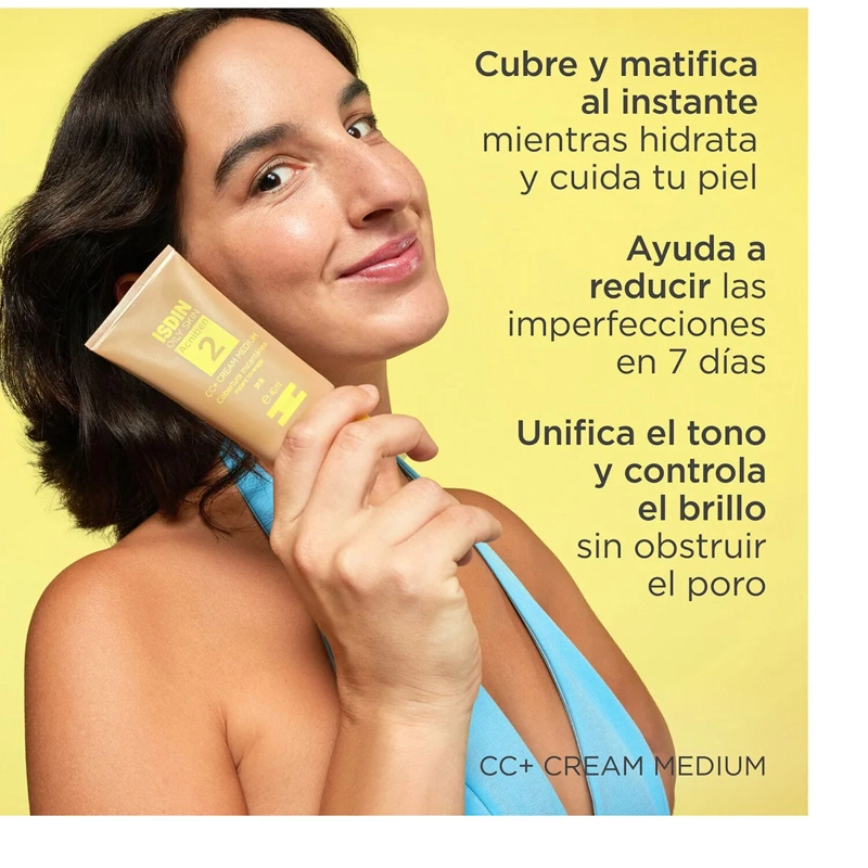 CREMA ANTIACNÉ ISDIN ACNIBEN CC+ CREAM MEDIUM SPF30 40ML - 2