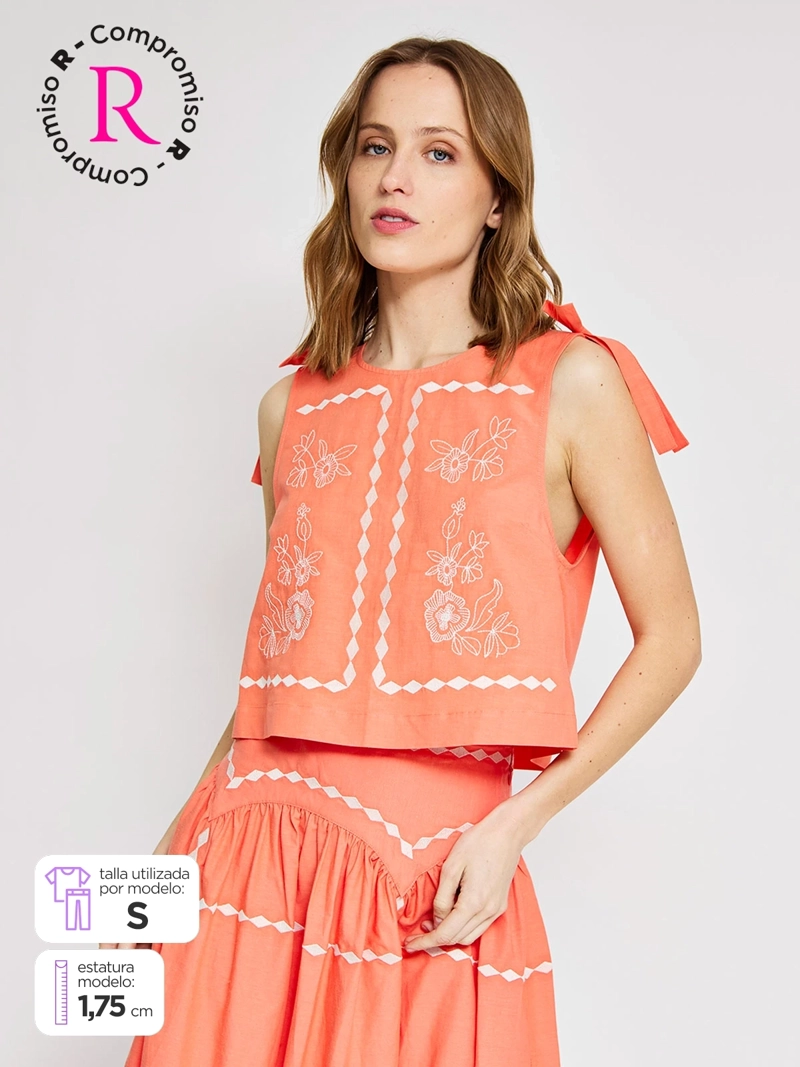BLUSA MUJER MARQUIS BORDADO
