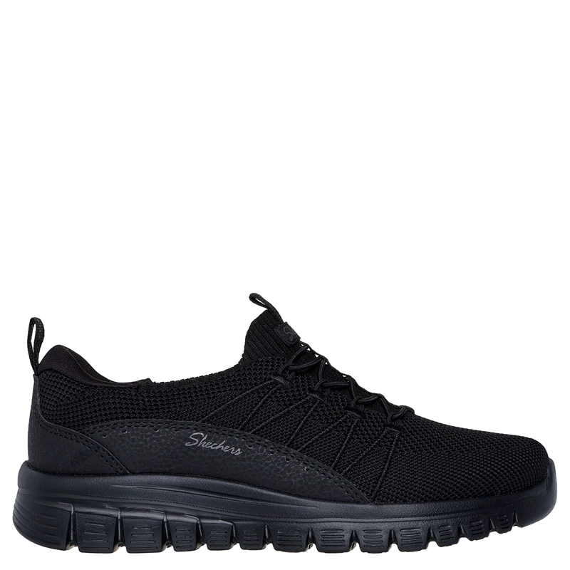 ZAPATILLAS MUJER SKECHERS CASUALES NEGRO GRACEFUL - 1