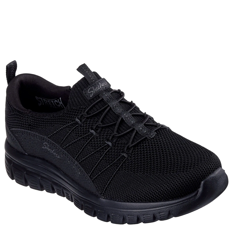 ZAPATILLAS MUJER SKECHERS CASUALES NEGRO GRACEFUL - 2