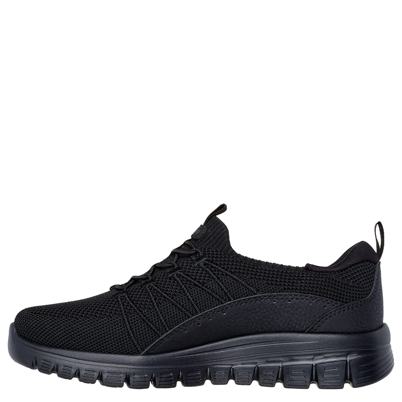 ZAPATILLAS MUJER SKECHERS CASUALES NEGRO GRACEFUL - 3