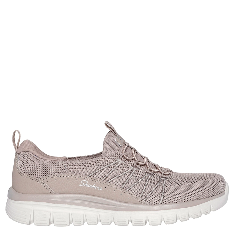 ZAPATILLAS MUJER SKECHERS CASUALES TAUPE GRACEFUL - 1