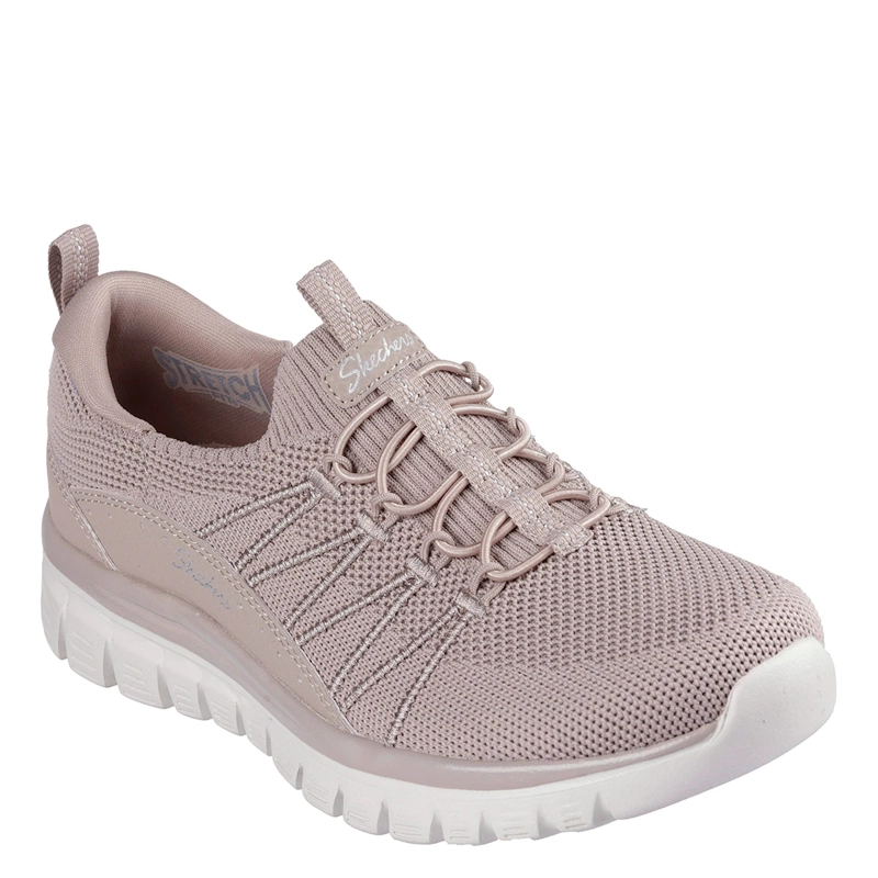 ZAPATILLAS MUJER SKECHERS CASUALES TAUPE GRACEFUL - 2