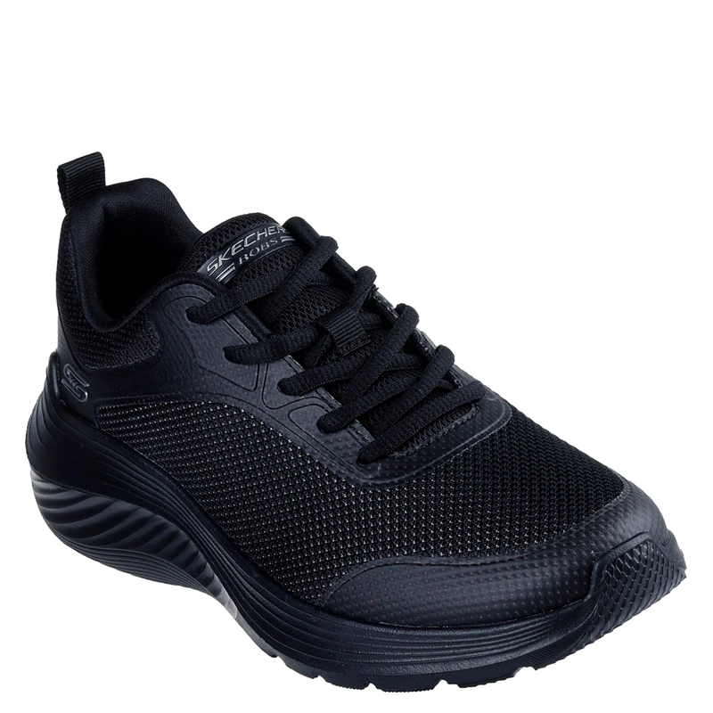 ZAPATILLAS MUJER SKECHERS CASUALES NEGRO BOBS SQUAD WAVES - 2