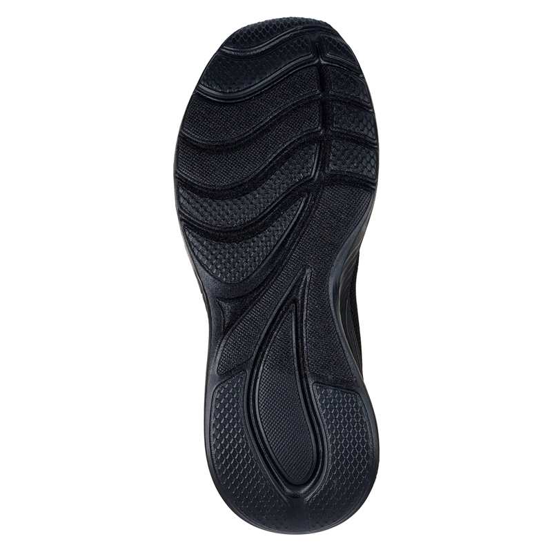 ZAPATILLAS MUJER SKECHERS CASUALES NEGRO BOBS SQUAD WAVES - 5