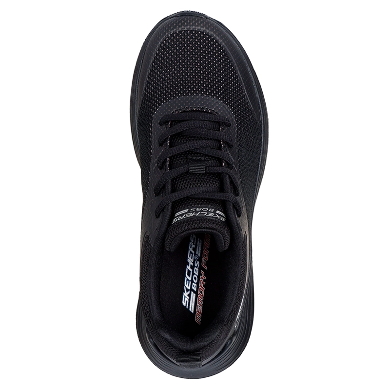 ZAPATILLAS MUJER SKECHERS CASUALES NEGRO BOBS SQUAD WAVES - 4