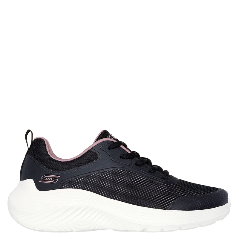 ZAPATILLAS MUJER SKECHERS CASUALES NEGRO BOBS SQUAD WAVES - 1