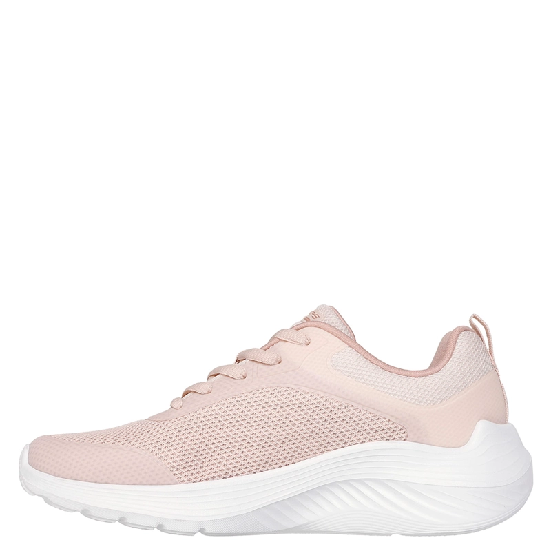 ZAPATILLAS MUJER SKECHERS CASUALES ROSADO CLARO BOBS SQUAD WAVES - 3
