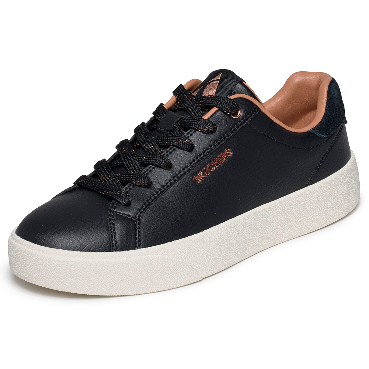 ZAPATILLAS MUJER SKECHERS CASUALES NEGRO BELMONT - 4