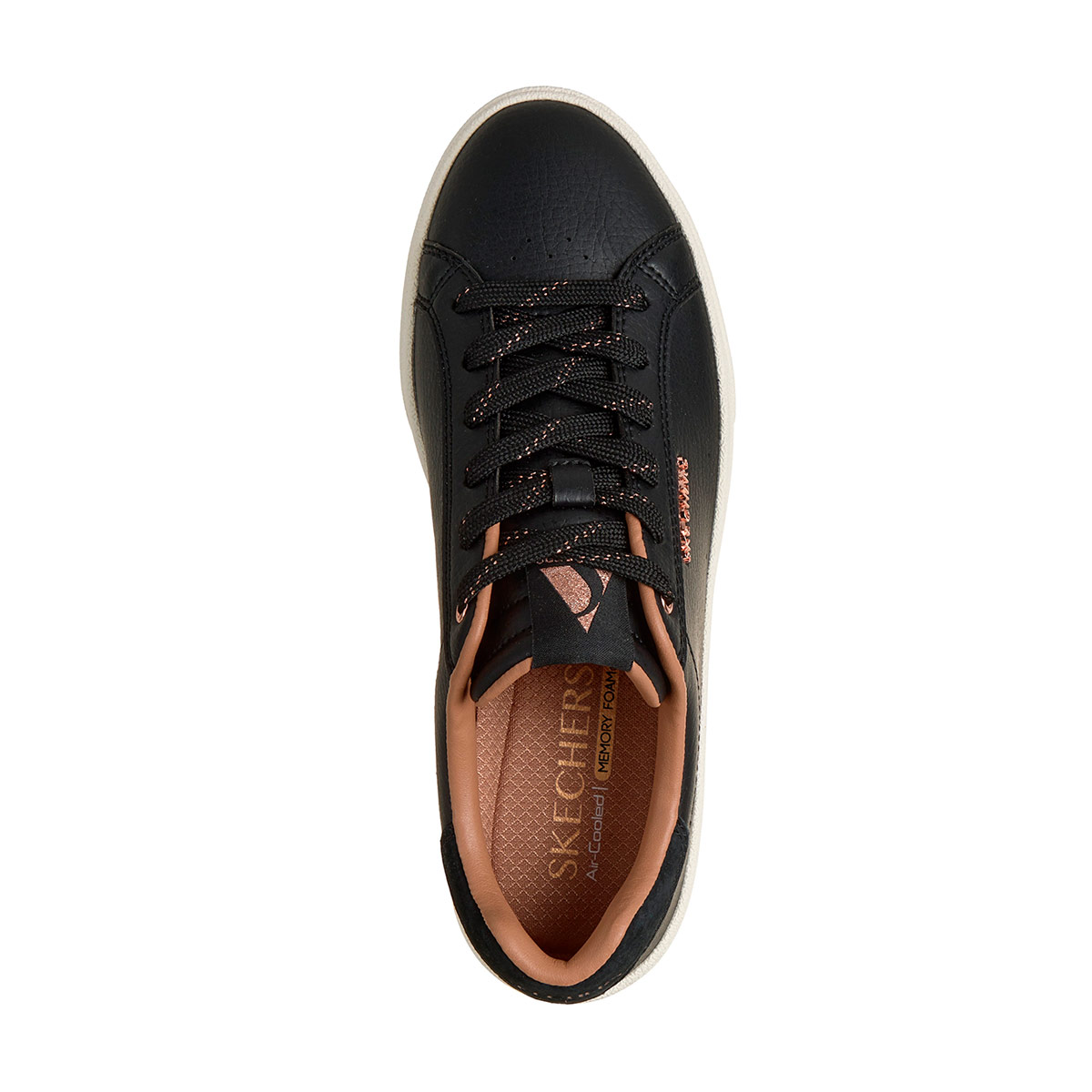 ZAPATILLAS MUJER SKECHERS CASUALES NEGRO BELMONT - 5