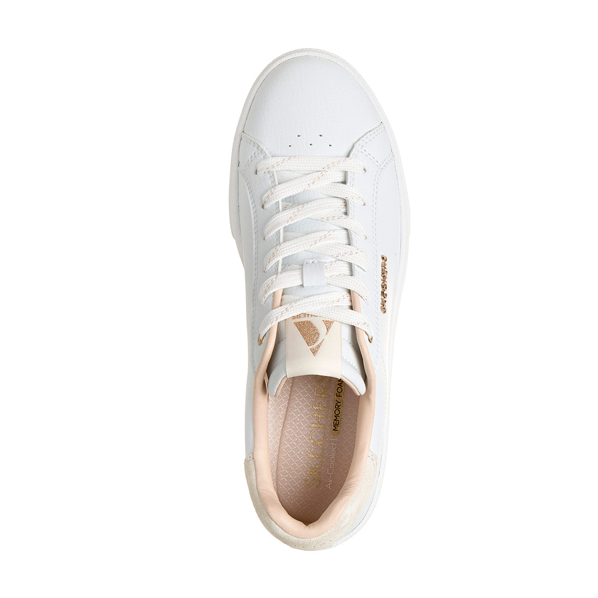 ZAPATILLAS MUJER SKECHERS CASUALES BLANCO BELMONT - 5