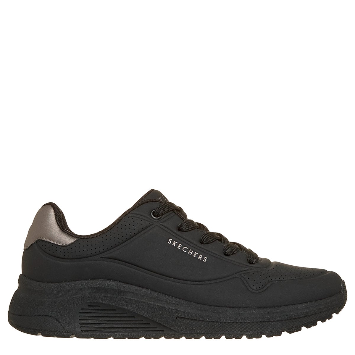 ZAPATILLAS MUJER SKECHERS CASUALES NEGRO UNO LITE 2 - 1