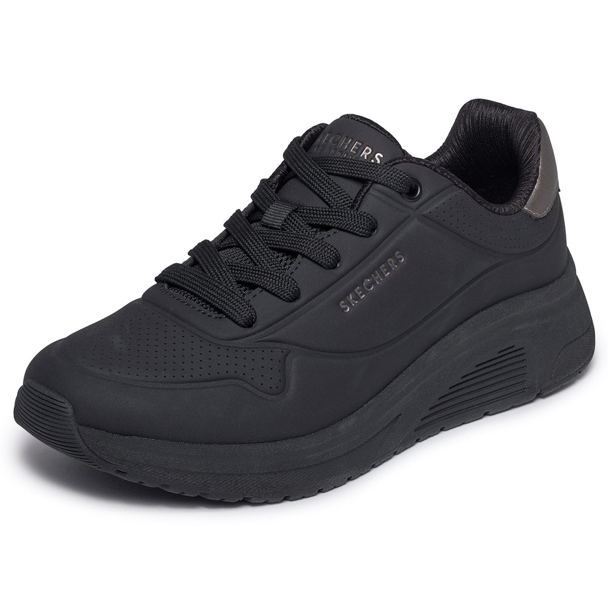 ZAPATILLAS MUJER SKECHERS CASUALES NEGRO UNO LITE 2 - 4