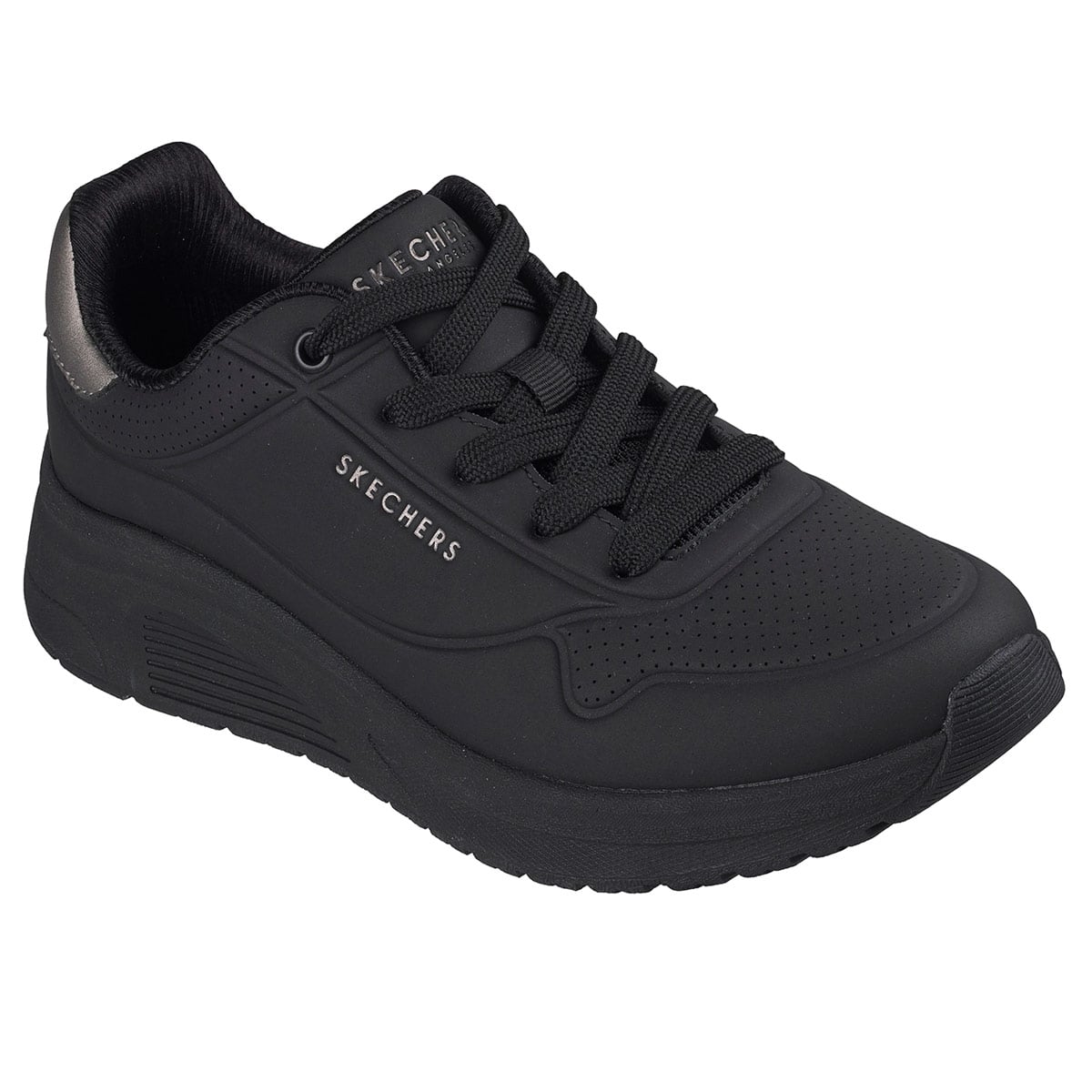 ZAPATILLAS MUJER SKECHERS CASUALES NEGRO UNO LITE 2 - 3