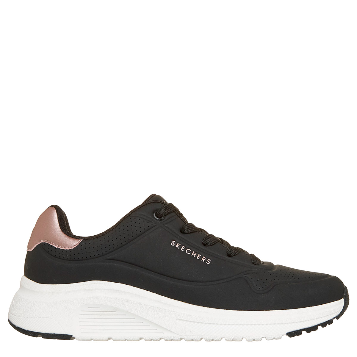 ZAPATILLAS MUJER SKECHERS CASUALES NEGRO UNO LITE 2 - 1