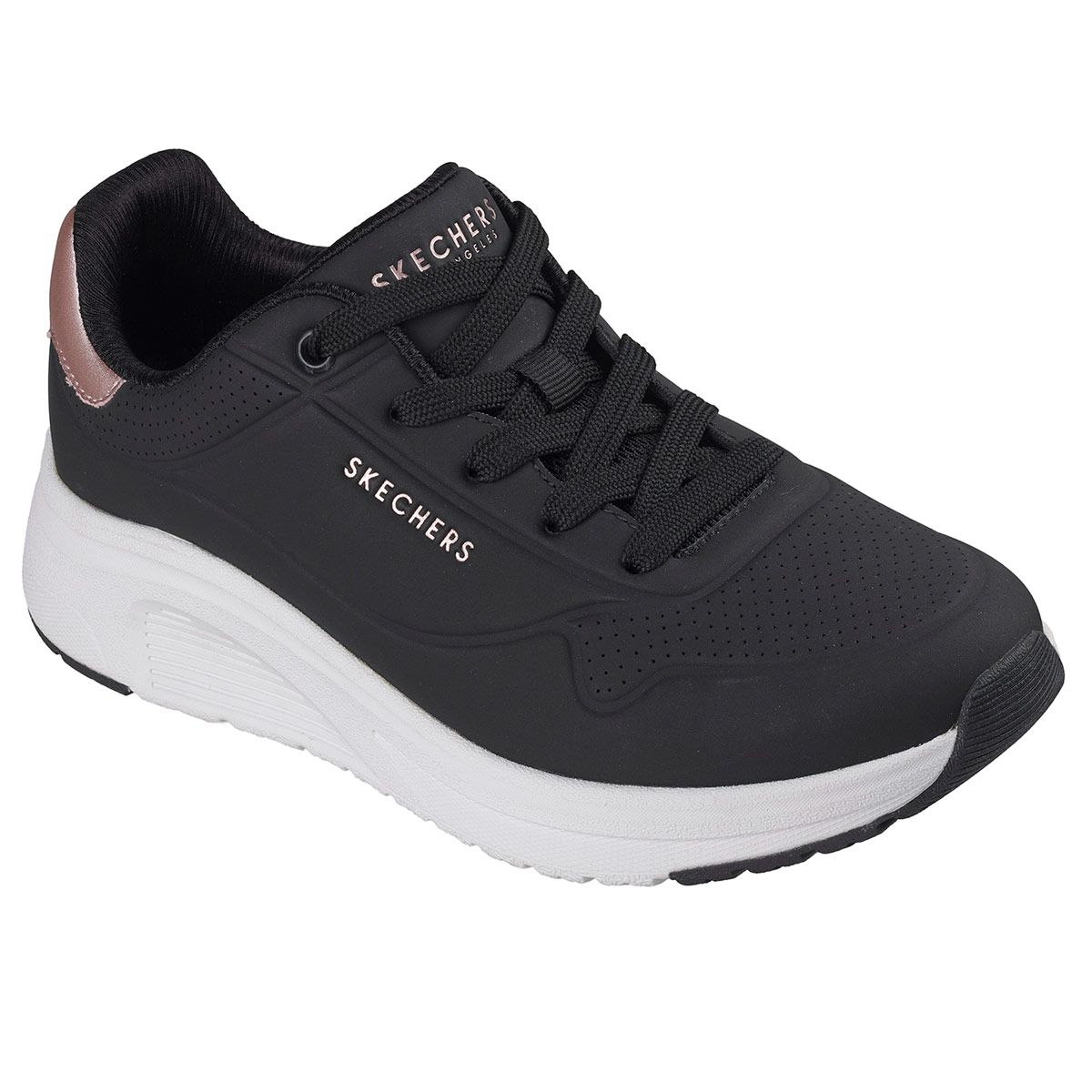 ZAPATILLAS MUJER SKECHERS CASUALES NEGRO UNO LITE 2 - 3