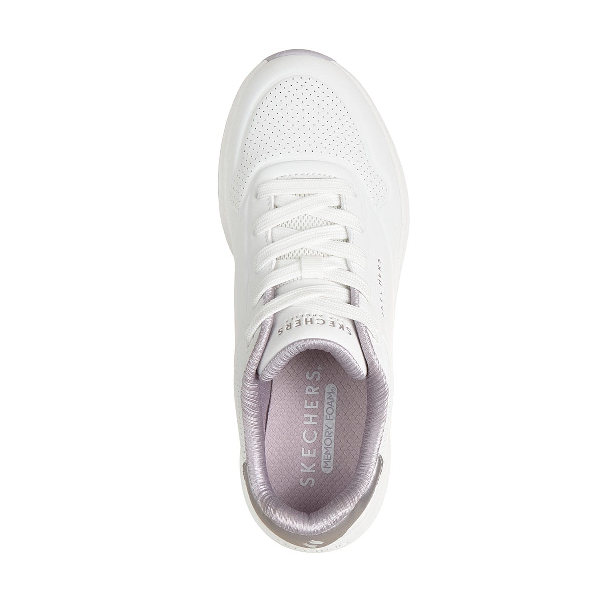 ZAPATILLAS MUJER SKECHERS CASUALES BLANCO UNO LITE 2 - 5