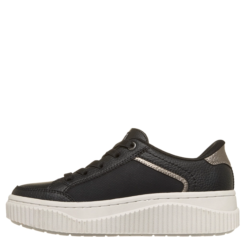 ZAPATILLAS MUJER SKECHERS URBANAS NEGRO BOBS SUNWAVE - 2