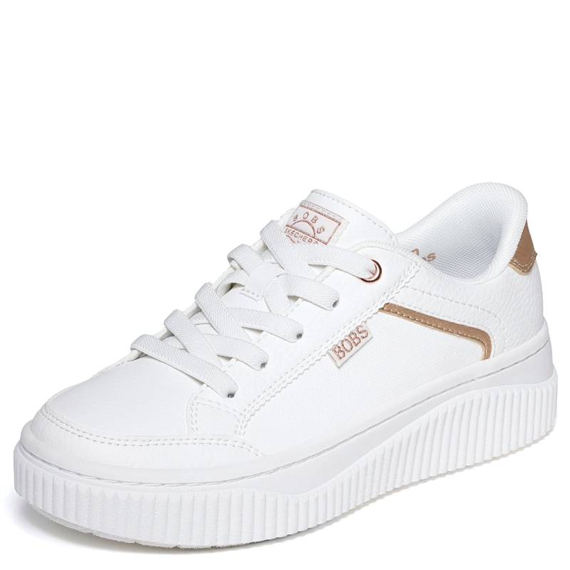 ZAPATILLAS MUJER SKECHERS URBANAS BLANCO BOBS SUNWAVE - 4