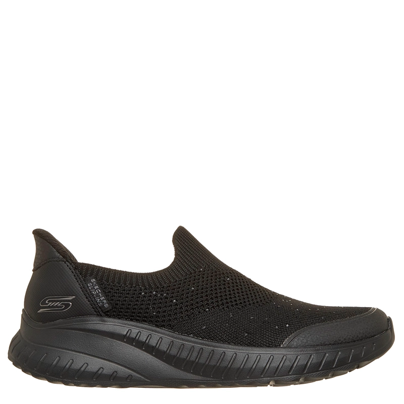ZAPATILLAS MUJER SKECHERS CASUALES NEGRO BOBS SQUAD CHAOS - 1