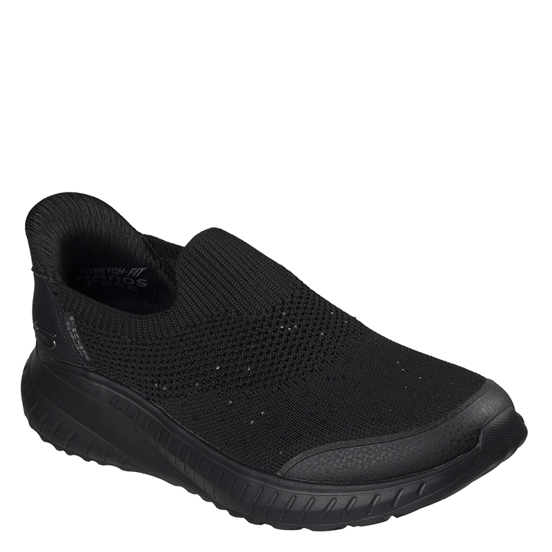 ZAPATILLAS MUJER SKECHERS CASUALES NEGRO BOBS SQUAD CHAOS - 2
