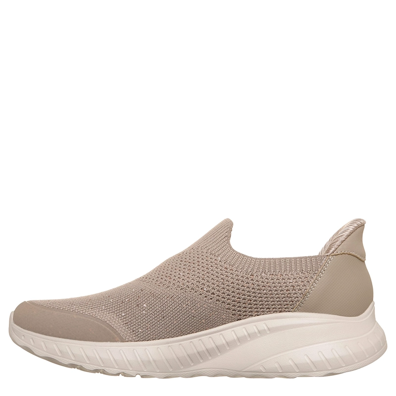 ZAPATILLAS MUJER SKECHERS CASUALES TAUPE BOBS SQUAD CHAOS - 4