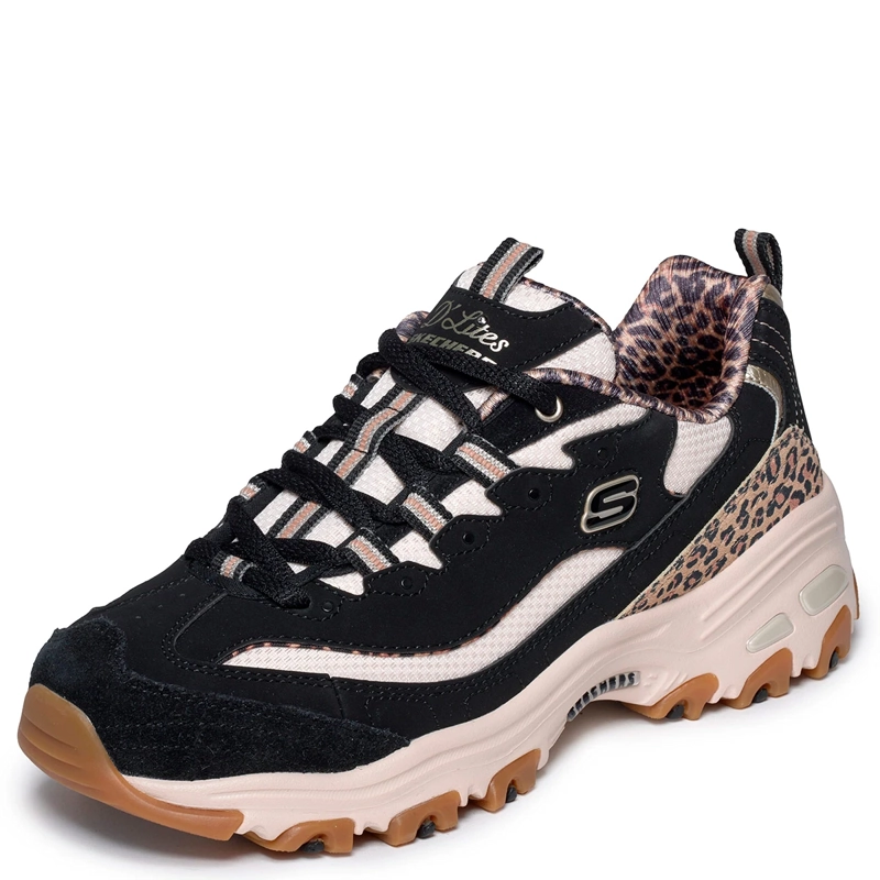 ZAPATILLAS MUJER SKECHERS URBANAS NEGRO D'LITES - 3
