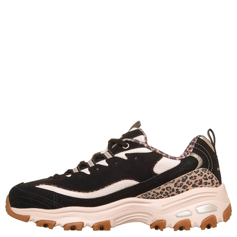 ZAPATILLAS MUJER SKECHERS URBANAS NEGRO D'LITES - 4