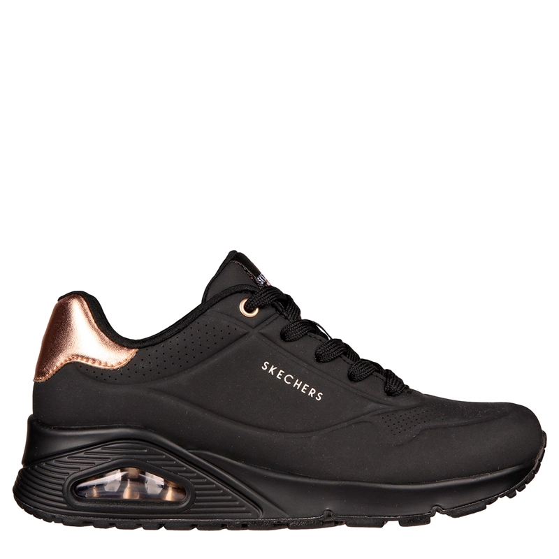 ZAPATILLAS MUJER SKECHERS URBANAS NEGRO UNO