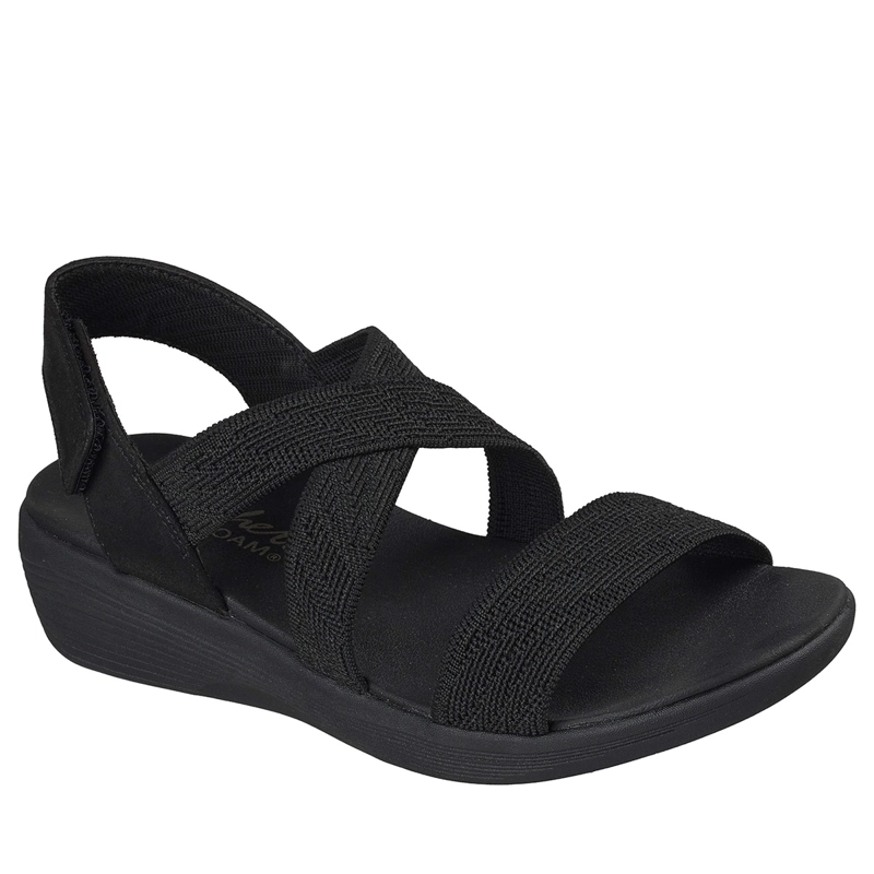SANDALIAS MUJER SKECHERS NEGRO ARYA - 2