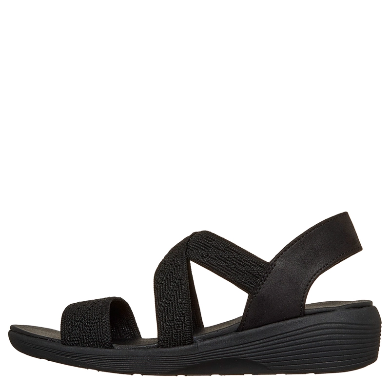 SANDALIAS MUJER SKECHERS NEGRO ARYA - 3