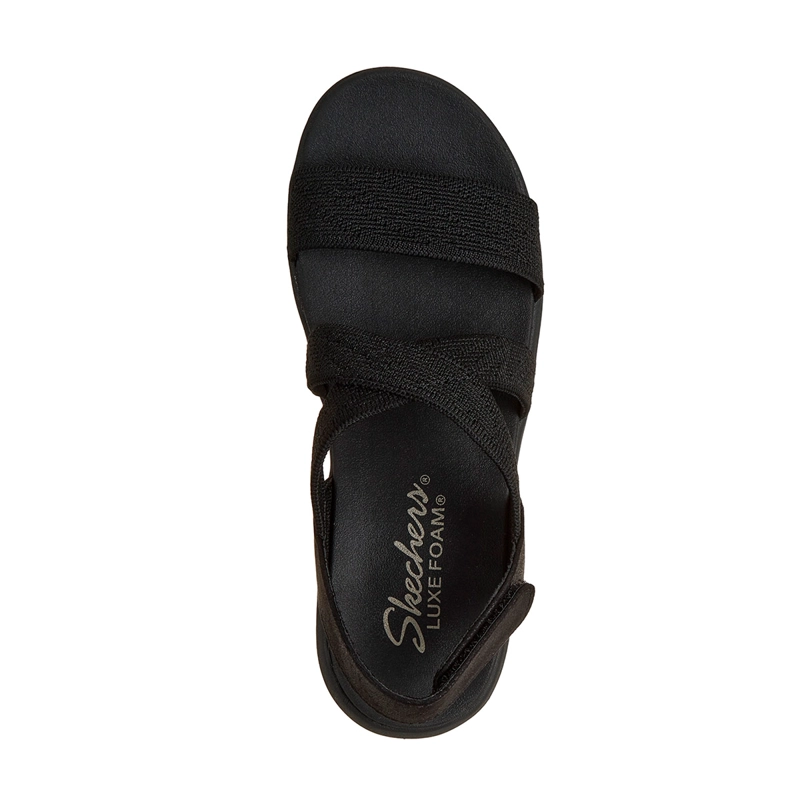 SANDALIAS MUJER SKECHERS NEGRO ARYA - 5
