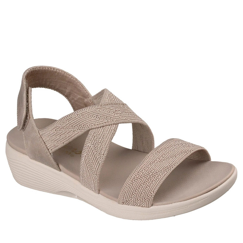 SANDALIAS MUJER SKECHERS TAUPE ARYA - 2