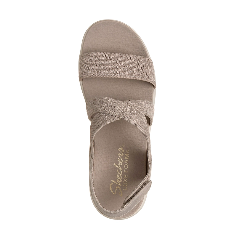 SANDALIAS MUJER SKECHERS TAUPE ARYA - 5