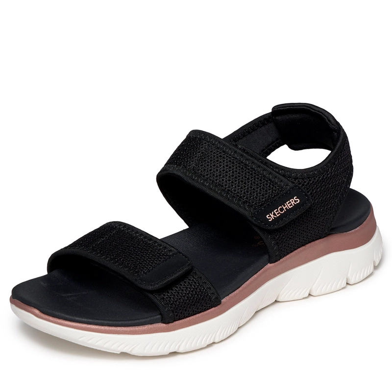 SANDALIAS MUJER SKECHERS NEGRO SUMMITS SANDALS - 4