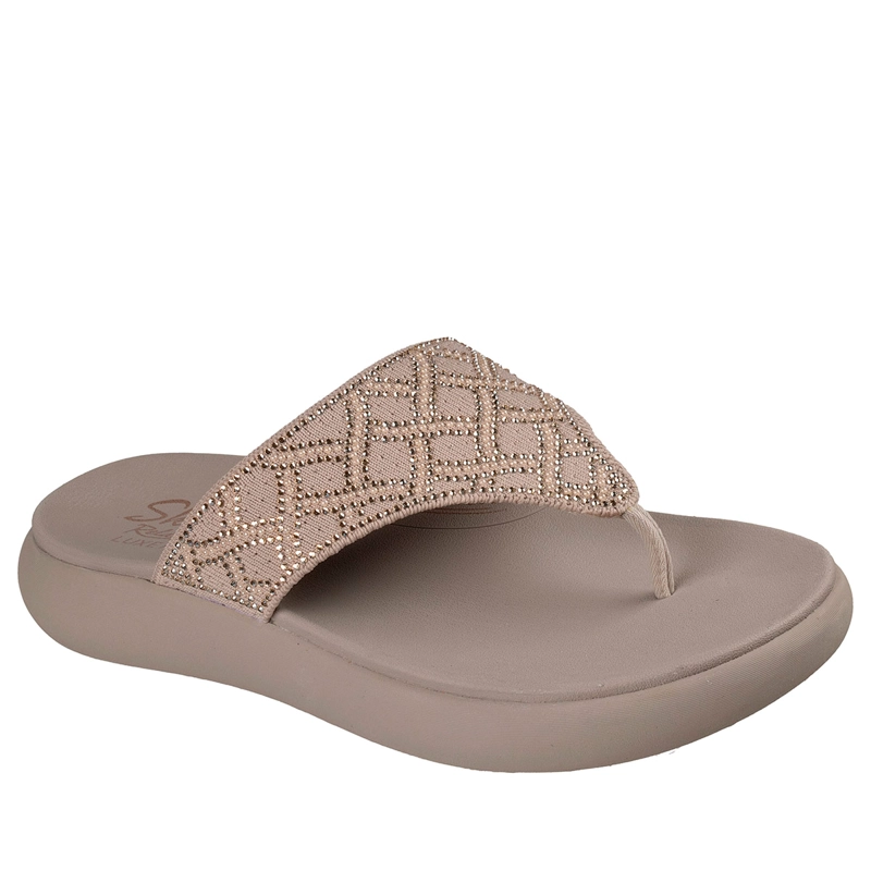 SANDALIAS MUJER SKECHERS TAUPE RELAXED FIT ASANA LUXE  - 2