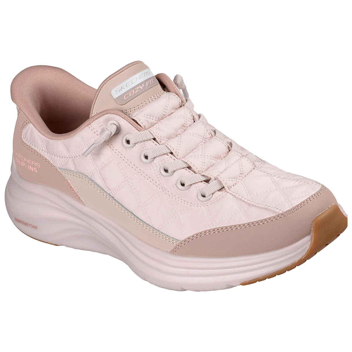 ZAPATILLAS MUJER SKECHERS CASUALES CRUDO SLIP-INS CONTOUR FOAM - 3
