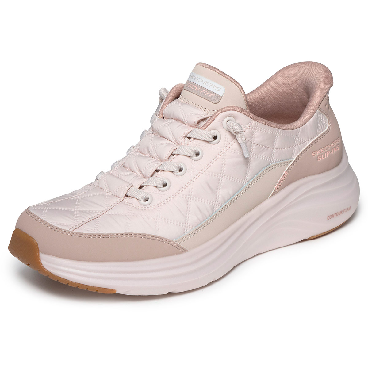ZAPATILLAS MUJER SKECHERS CASUALES CRUDO SLIP-INS CONTOUR FOAM - 4