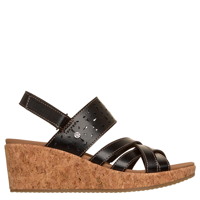 SANDALIAS MUJER SKECHERS NEGRO ARCH FIT BEVERLEE 2.0 - 1