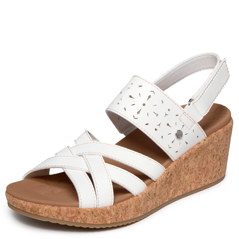 SANDALIAS MUJER SKECHERS BLANCO ARCH FIT BEVERLEE 2.0 - 4