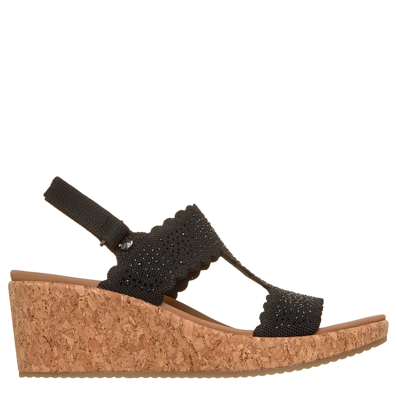 SANDALIAS MUJER SKECHERS NEGRO ARCH FIT BEVERLEE 2.0