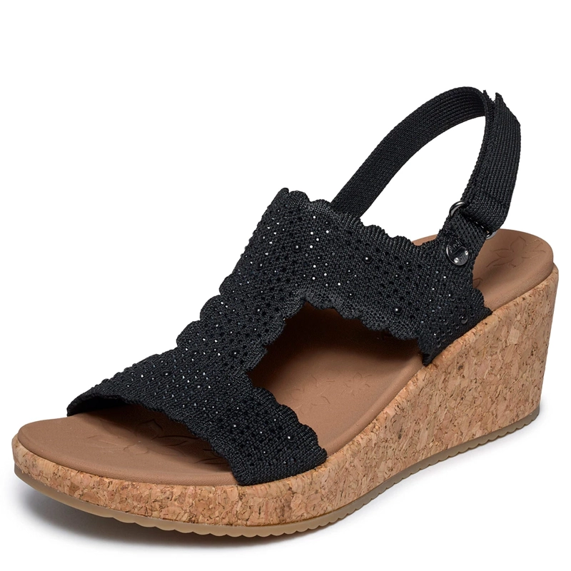 SANDALIAS MUJER SKECHERS NEGRO ARCH FIT BEVERLEE 2.0 - 4
