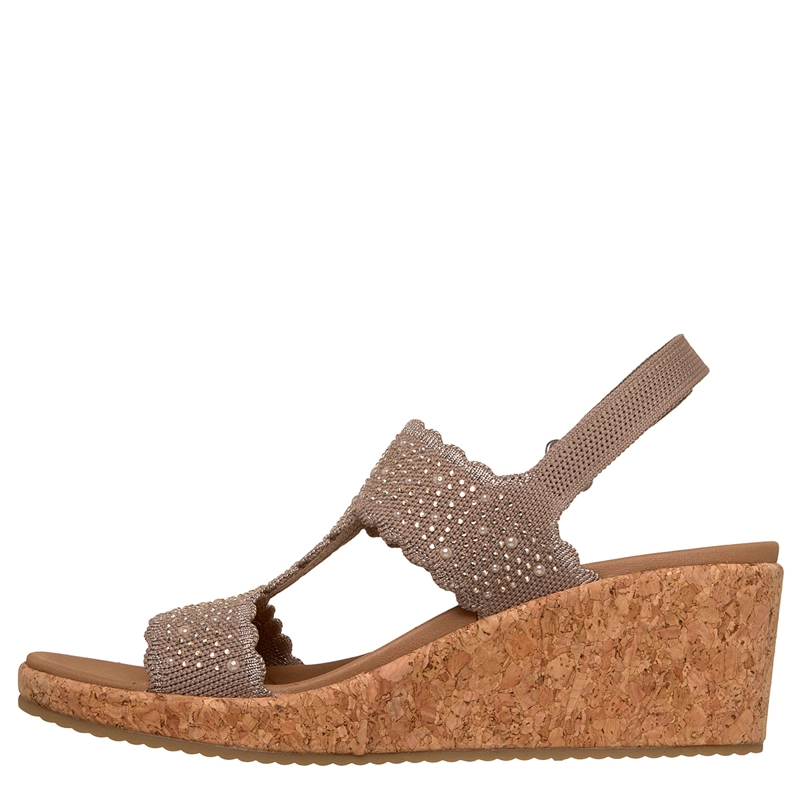 SANDALIAS MUJER SKECHERS TAUPE ARCH FIT BEVERLEE 2.0 - 3