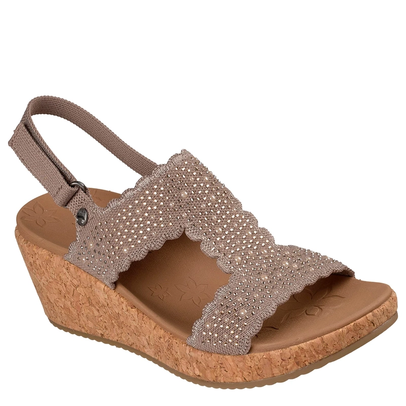 SANDALIAS MUJER SKECHERS TAUPE ARCH FIT BEVERLEE 2.0 - 2