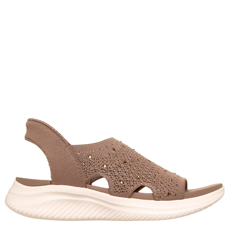 SANDALIAS MUJER SKECHERS CAFÉ SLIP-INS ULTRA FLEX 3.0 SANDAL