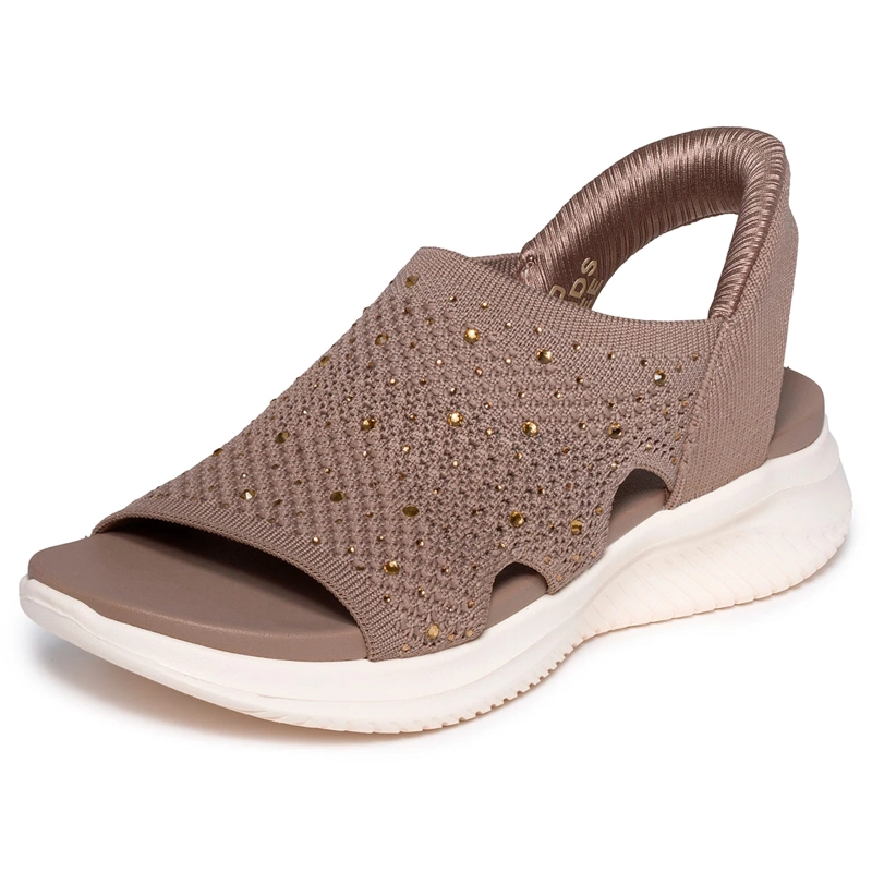 SANDALIAS MUJER SKECHERS CAFÉ SLIP-INS ULTRA FLEX 3.0 SANDAL - 5