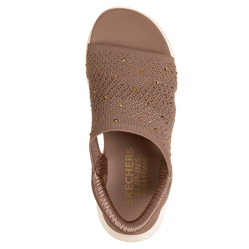 SANDALIAS MUJER SKECHERS CAFÉ SLIP-INS ULTRA FLEX 3.0 SANDAL - 3