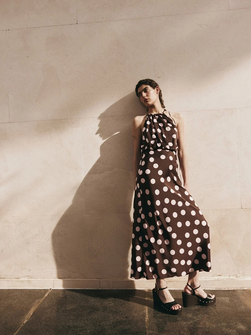 VESTIDO MUJER SFERA SATÍN LUNARES - 1