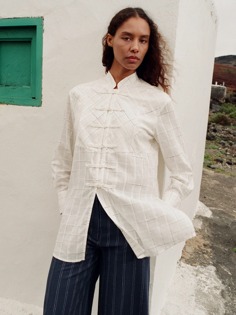 BLUSA MUJER SFERA MANGA LARGA - 1